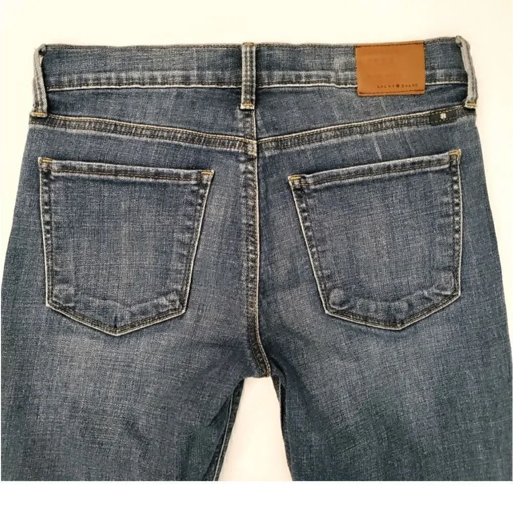 LUCKY BRAND BROOKE CAPRI RELEASED HEM SKINNY JEANS SZ 2/26